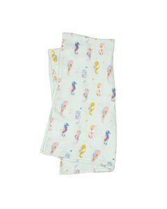 Muslin Swaddle - Painterly Seahorse