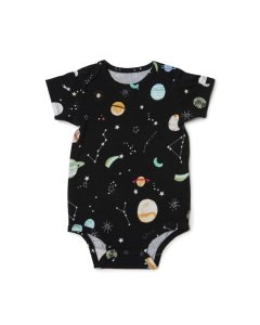 Bodysuit in Tencel - Planets 0 - 3 months
