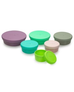 Stacking Containers with Silicone Lids
