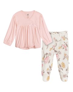 2 Piece Baby Girls Vintage Floral Take Me Home Set