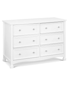 DaVinci Kalani 6 Drawer Double Wide Dresser White