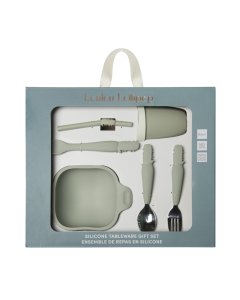 Loulou Lollipop Kid's Tableware Gift Set - Aligator	IND-KSET-001-SAG	825754033001 Tjskids.com