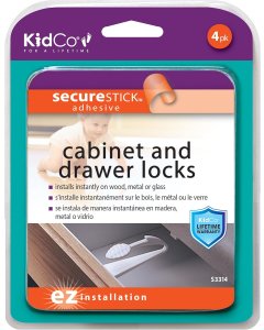 KidCo Adhesive Mount Lock - 4/pkg