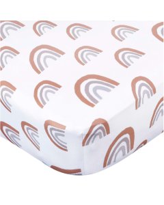Gerber Knit Crib Sheet - Boho Rainbow - Rainbow GCW51017	13618468995 Tjskids.com