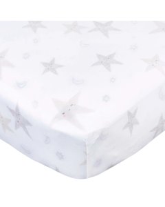 Gerber Knit Crib Sheet - Celestial - Stars GCW51019	13618469015 Tjskids.com