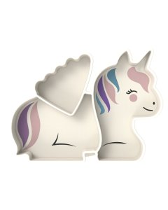 Meliibaby LUX Divided Silicone Suction Plate - Unicorn