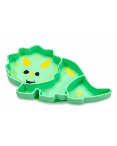 Melii Silicone Divided Plate - Dinosaur