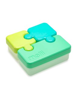 Melii Puzzle Food Storage Container BlueLimeMint 