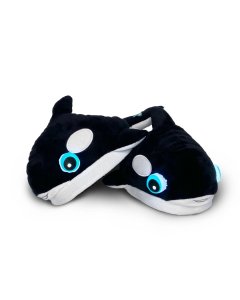 NightBuddies Light-Up Slipper Plush Orca - Ages 3-7 years