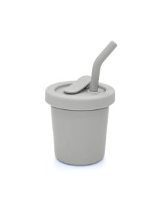 Nouka Silicone Straw Cup 6 oz Light Storm