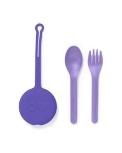Omie Life OmiePod Spoon & Fork Set Lilac