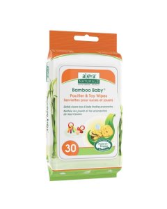 Bamboo Baby Pacifier n Toy Wipes 30 Count 37948