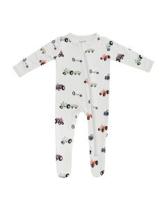 Kyte Baby Printed Zippered Footie - Tractor Tjskids.com