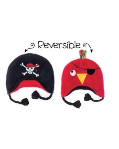 FlapJack Kids	Reversible Winter Hat - Ship And Parrot	CLHWSPSP Tjskids.com