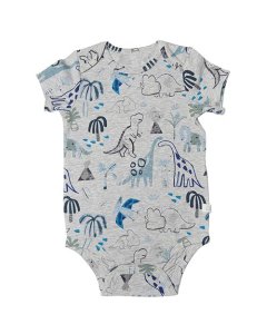 Loulou Lollipop Short Sleeve Bodysuit - Dinosaurs 02886