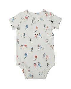 Loulou Lollipop Short Sleeve Bodysuit Football