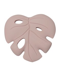 Silicone Teether - Monstera Pink