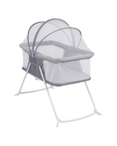 Cosco Sleep Spot Bassinet - Tranquil Grey 10584CTQG	884392100131 Tjskids.com