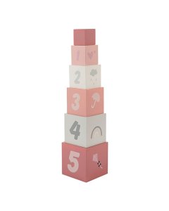 Label Label Stacking Blocks Numbers - Pink 533LLWT-25309 5420067925309