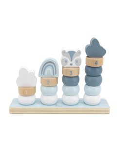 Label Label Little Stacking Rings - Blue