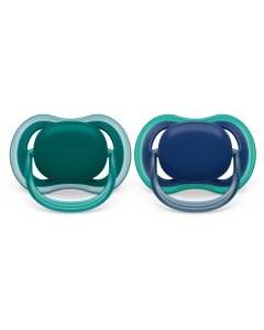 Avent Ultra Air Pacifier 2 Pack - 6-18M - Opal/Blue	PASCF08531	75020103536 Tjskids.com