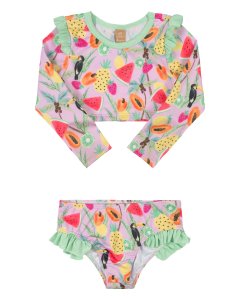 UP Baby UV Protection Swimming Bikini - Pink Toucan