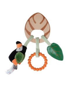 Little Big Friends	Wooden Rattle - Jungle 304843	3700552304843 Tjskids.com