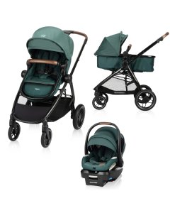 Maxi Cosi Zelia Luxe 5-in-1 Modular Travel System - Essential Green 01363CFNG 884392003616 Tjskids.com