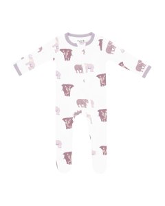 Kyte Baby Zippered Footie - Elephant Tjskids.com
