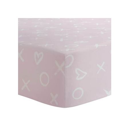 Flannel Crib Sheet Pink XOXO S330-634