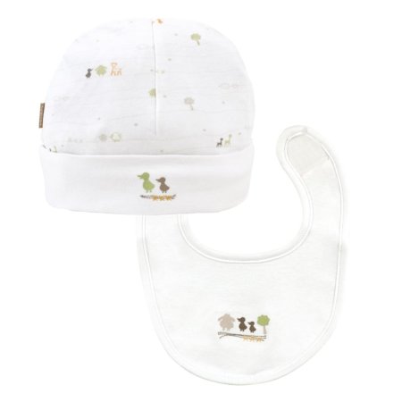Kushies	FollowMe Hat/Bib Set White - 3-6m	L782-06-00	64408215879 Tjskids.com