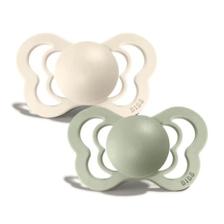 Couture Latex Pacifier 2 Pack - Ivory/Sage