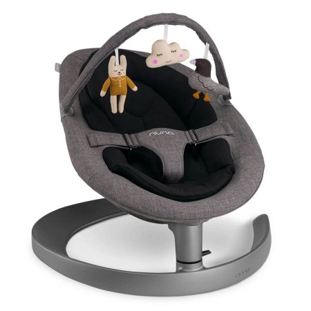Nuna Leaf Grow Swing with Toy Bar- Charcoal