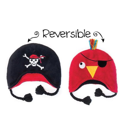 FlapJack Kids	Reversible Winter Hat - Ship And Parrot	CLHWSPSP Tjskids.com