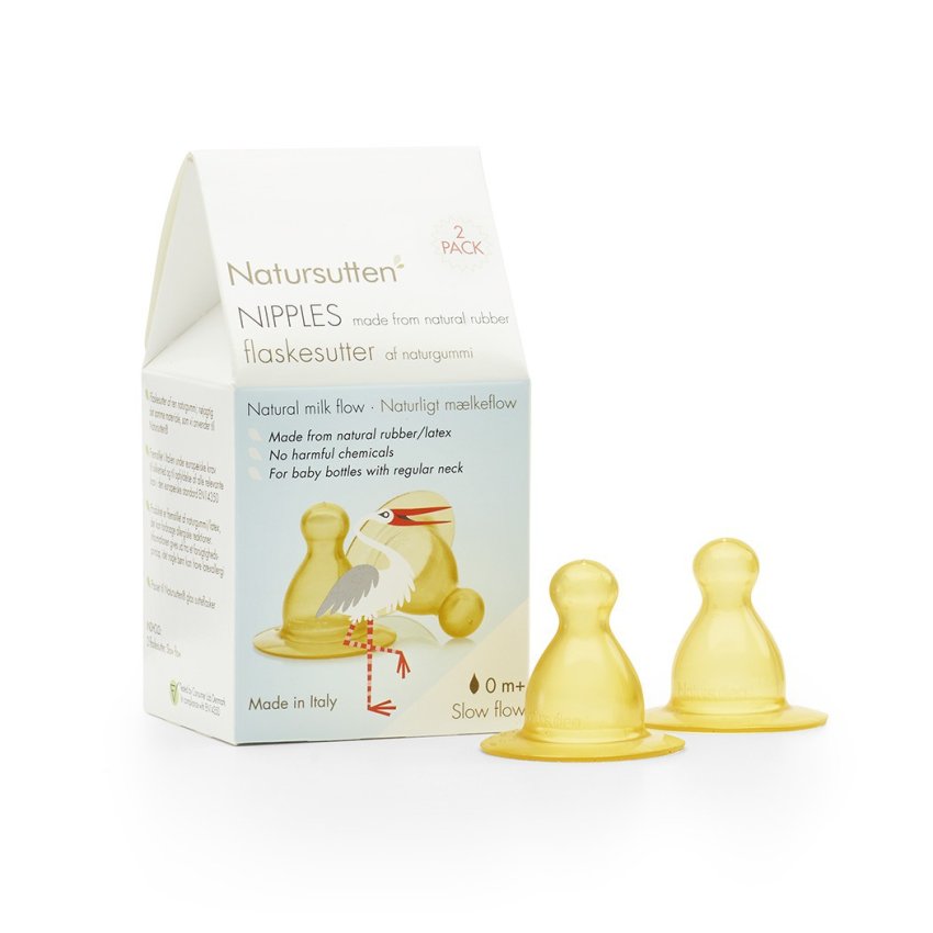 Natural Rubber Nipple 2 Pack