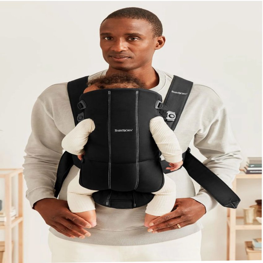 Baby Carrier Mini - Cotton, Woven Black