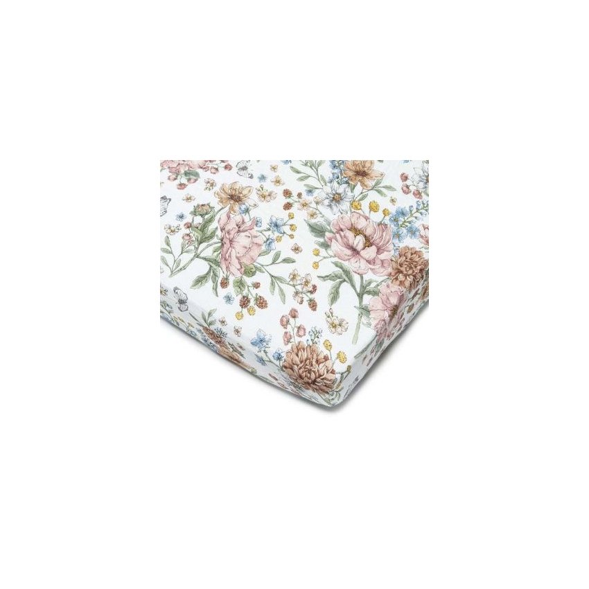Fitted Crib Sheet - Secret Garden