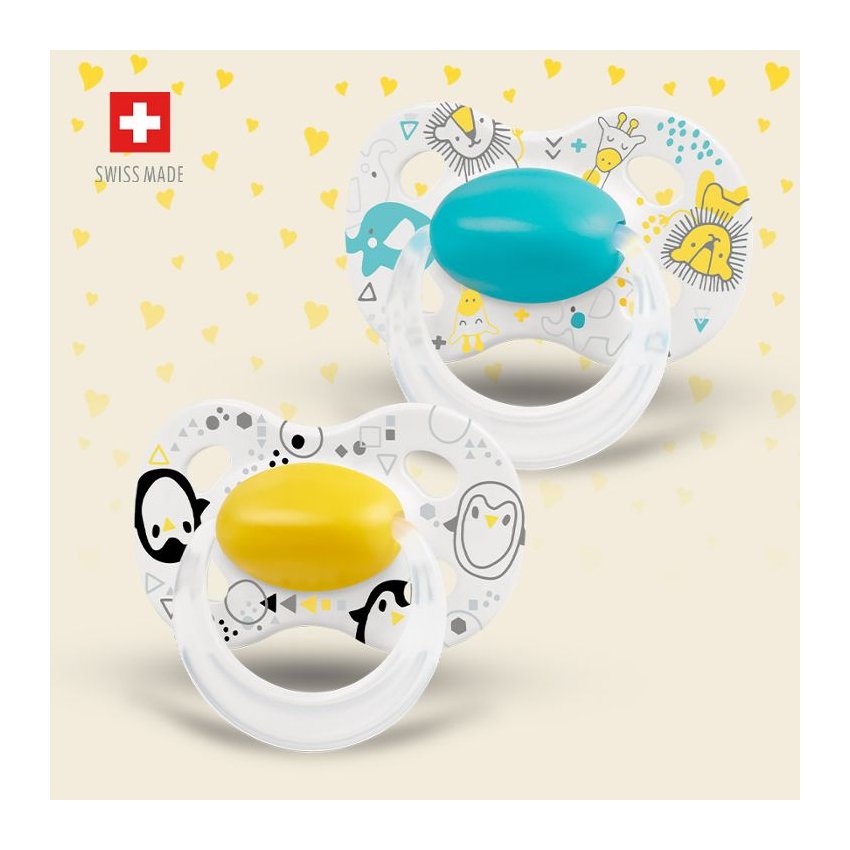Orthodontic Original Baby Pacifier - Blue & Yellow