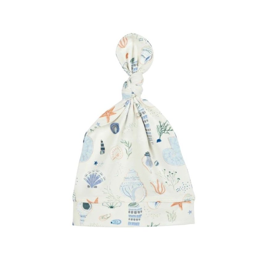 Top Knot Beanie Tencel - Seashells
