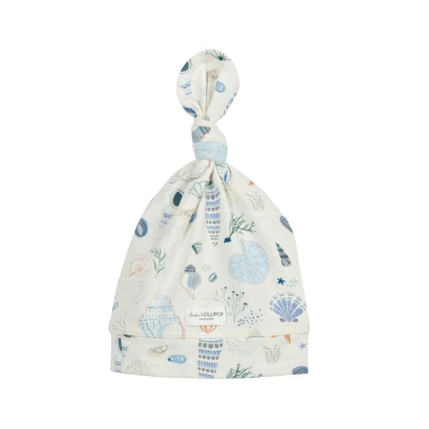 Top Knot Beanie Tencel - Seashells