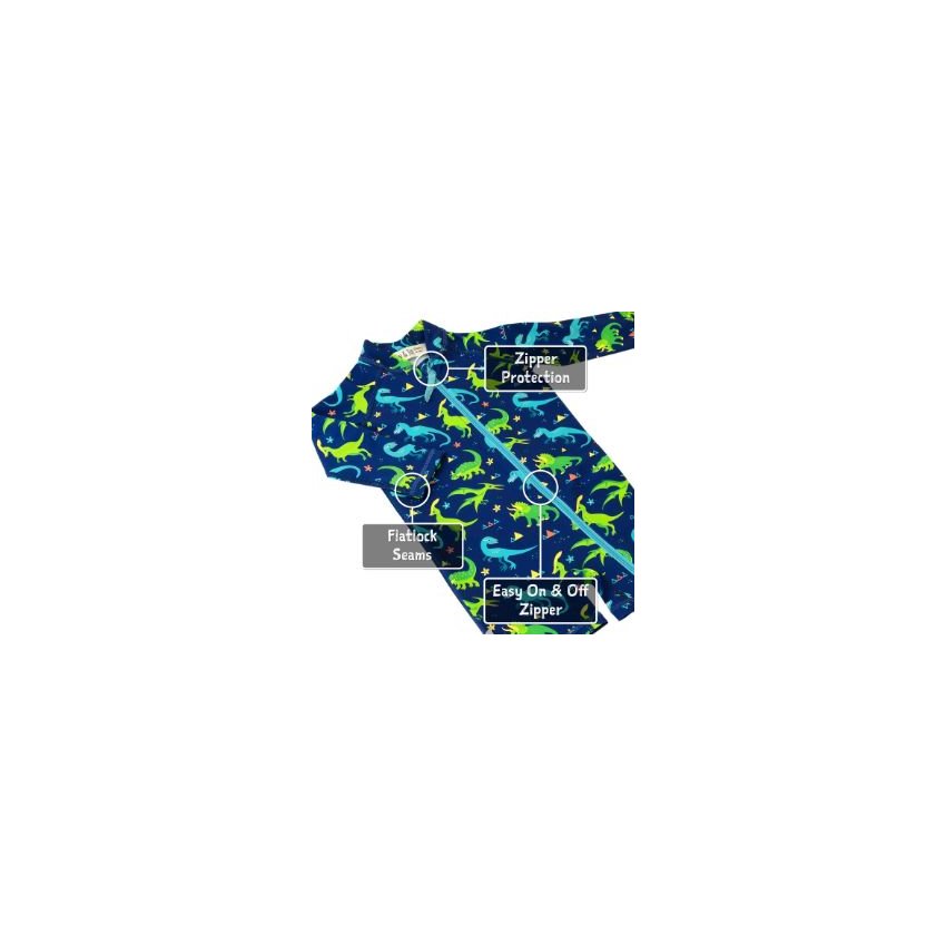 Long Sleeve One Piece UV Jumpsuit - Dinoland