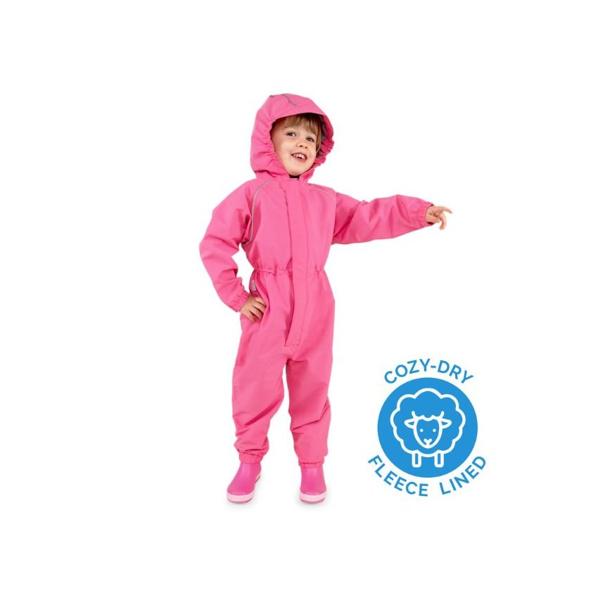 Cozy-Dry Waterproof Play Suit - Watermelon Pink