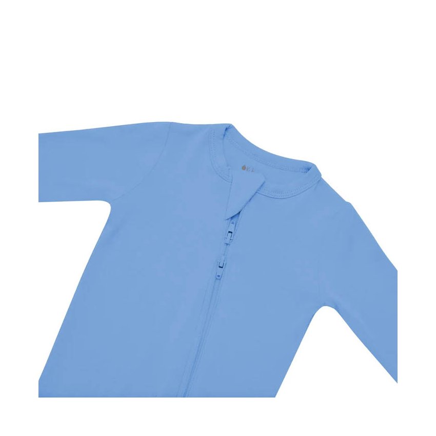 Zippered Footie - Periwinkle