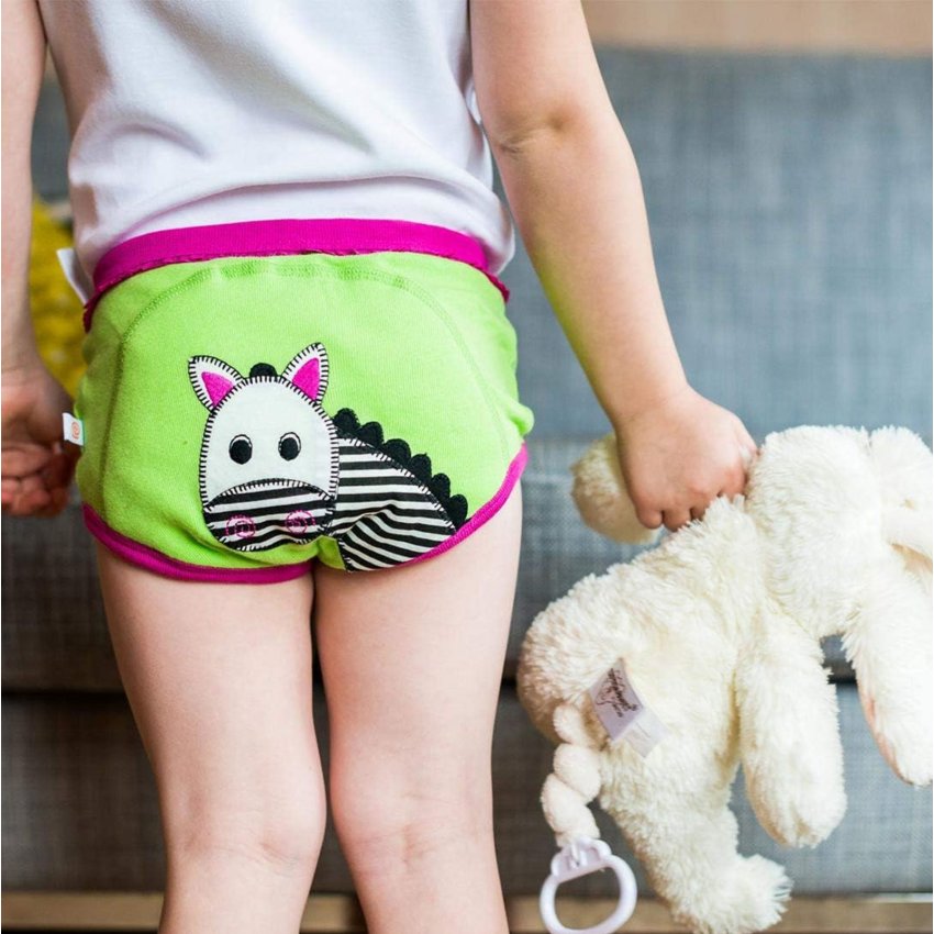 Organic Training Pant Set 3 Piece Girl - Safari Friends