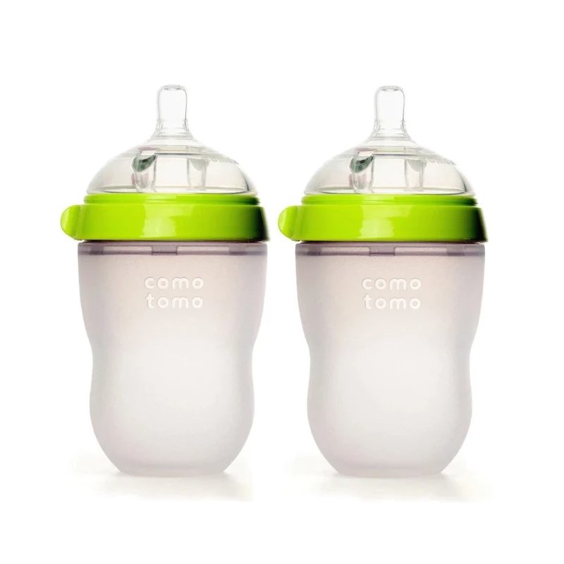 Baby Bottle Green 8 oz 2 Pack
