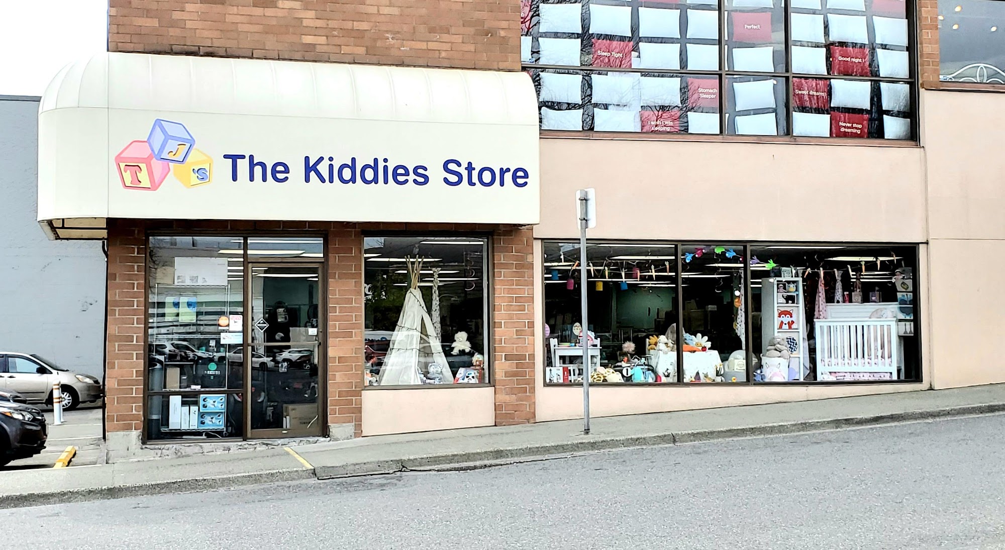 TJ’s Victoria storefront and entrance