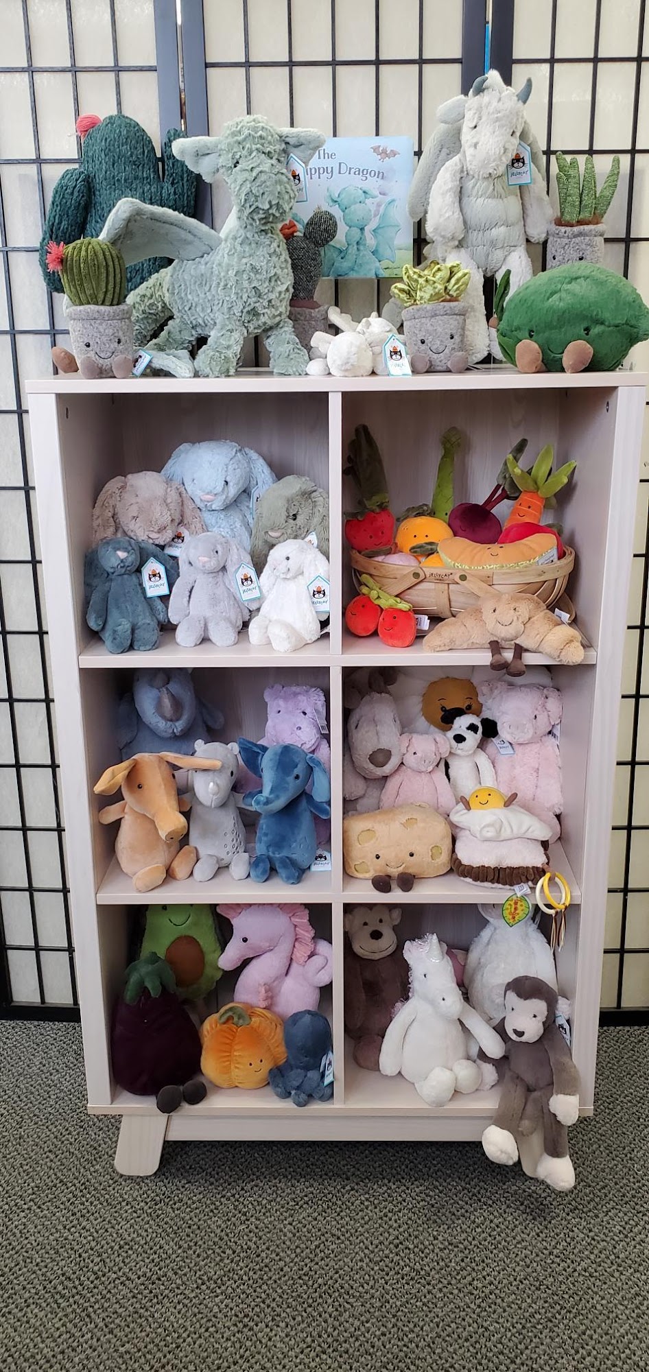 Soft toy display inside the Victoria store